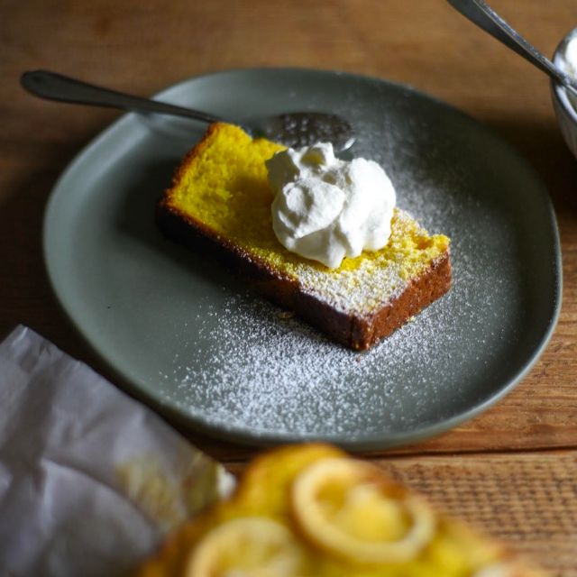 Lemony Turmeric Tea Cake recipe from Alison Roman's Nothing Fancy cookbook