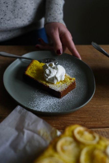 Lemony Turmeric Tea Cake recipe from Alison Roman's Nothing Fancy cookbook