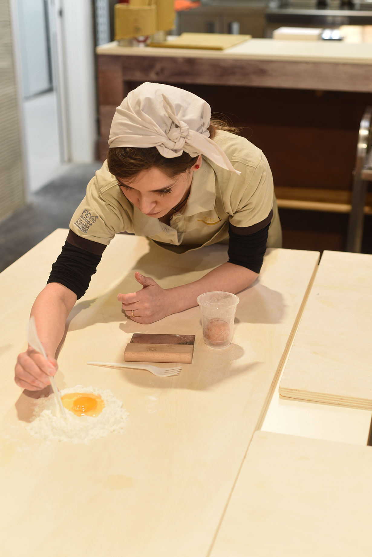 Pasta making at FICO Eataly