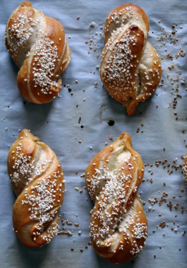 Sesame Salt Pretzels