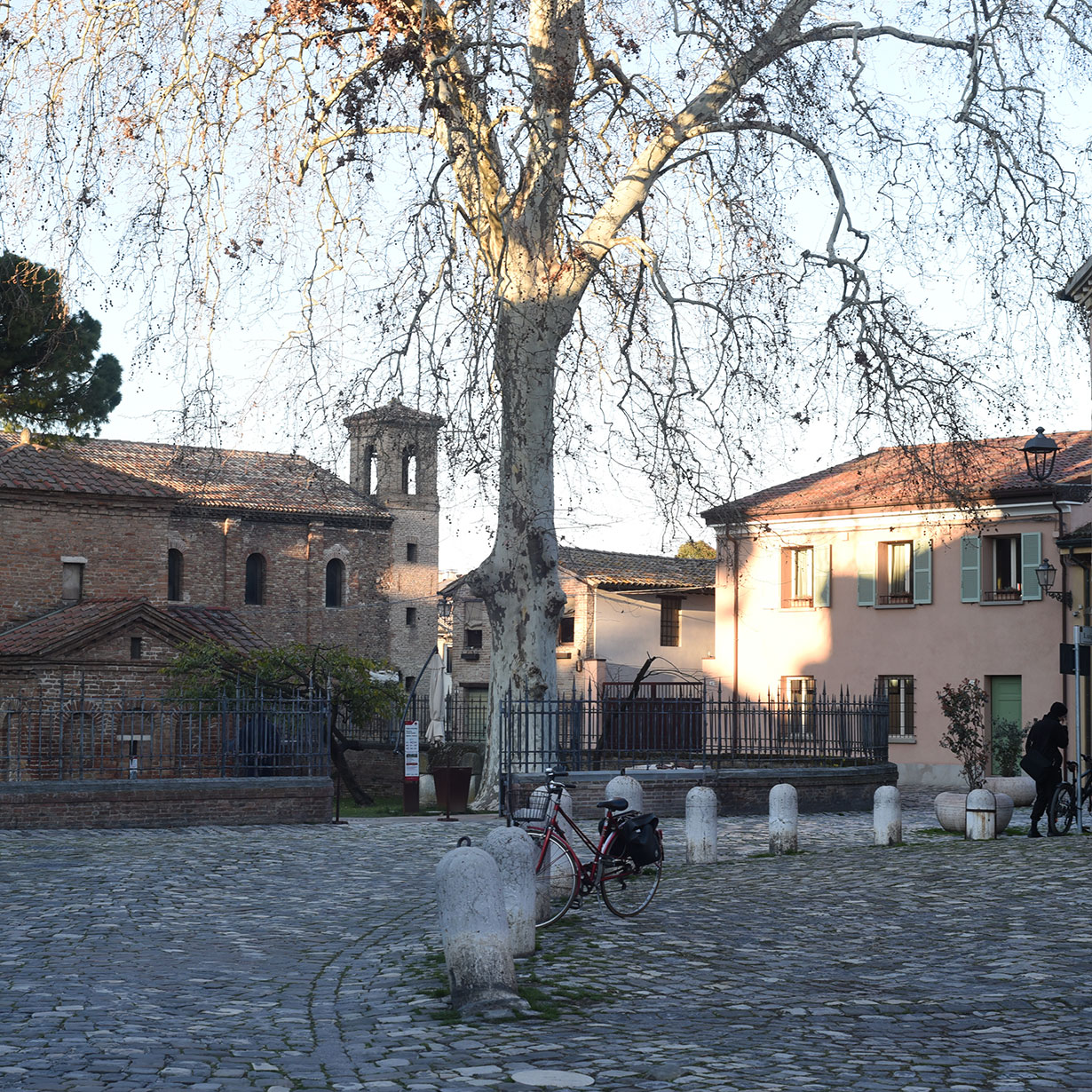 Old streets of Ravenna, Italy