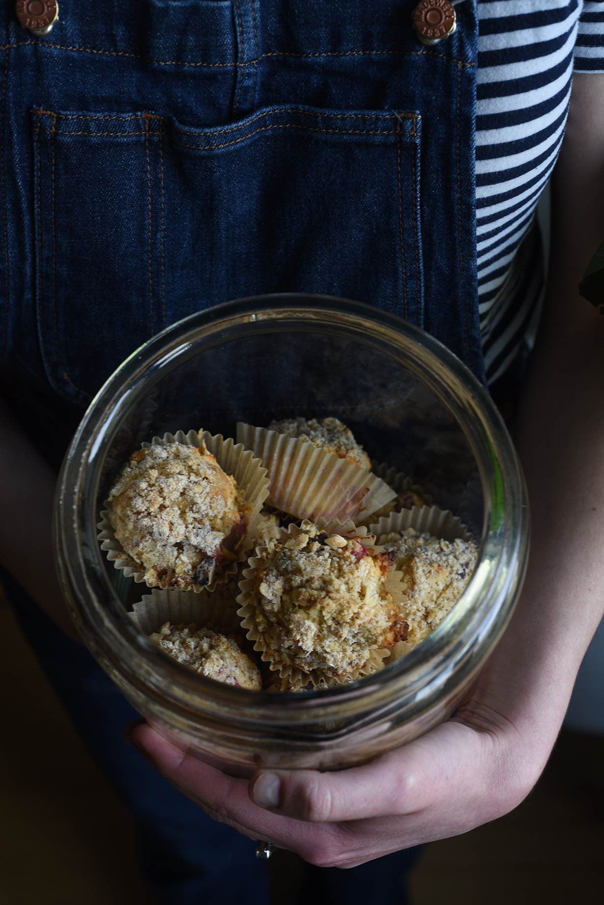 These Rhubarb Muffins with Candied Ginger are moist and super easy to make: all you need is a few bowls and a muffin pan! If you're looking for inspiring rhubarb recipes, look no further than this breakfast and snack time favorite.