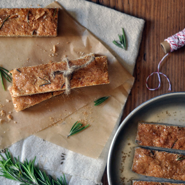 Rosemary and Toasted Caraway Shortbread