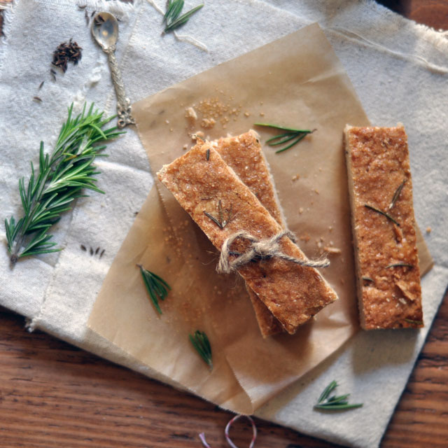 Rosemary and Toasted Caraway Shortbread