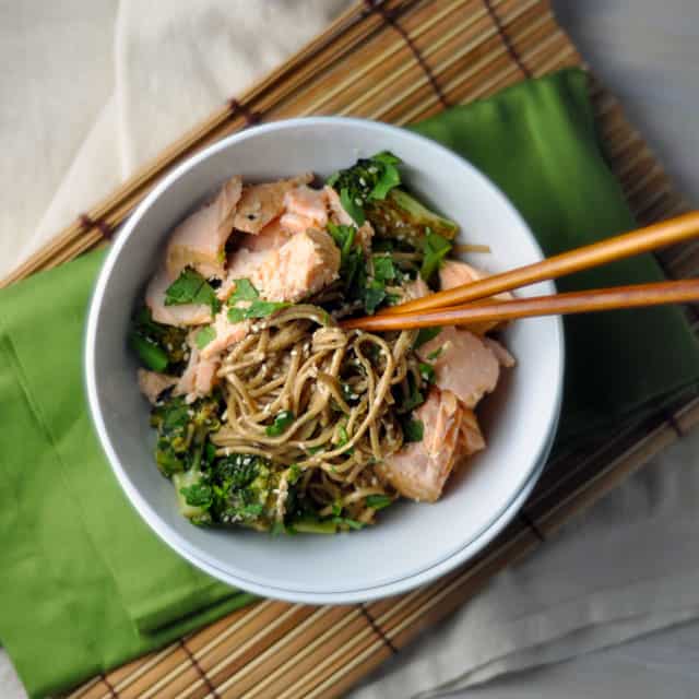 The combination of soba and salmon is guaranteed to be a winner, but this unique twist from Sprouted Kitchen's Sara Forte's first cookbook is a flavor bomb, and totally attainable. Get the recipe.