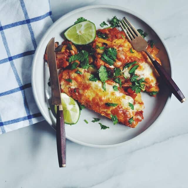 Vegetarian Black Bean Enchiladas for Cinco de Mayo and Beyond