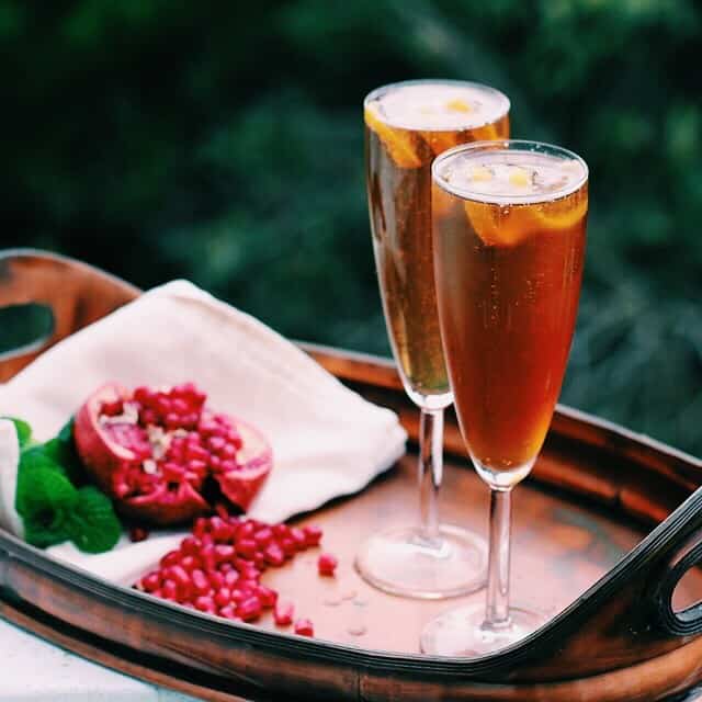 Home Bar: Pomegranate French 75
