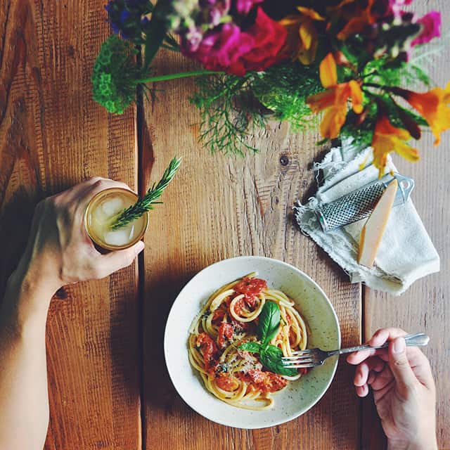 Summer Spaghetti with Fresh Tomatoes and Basil