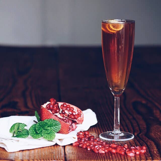 Home Bar: Pomegranate French 75