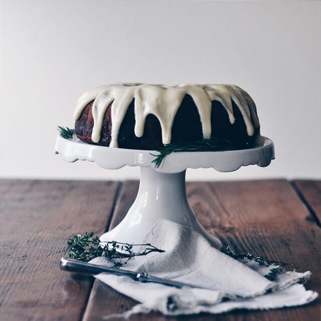 Pumpkin Spice Bundt Cake with Maple Cream Cheese Icing