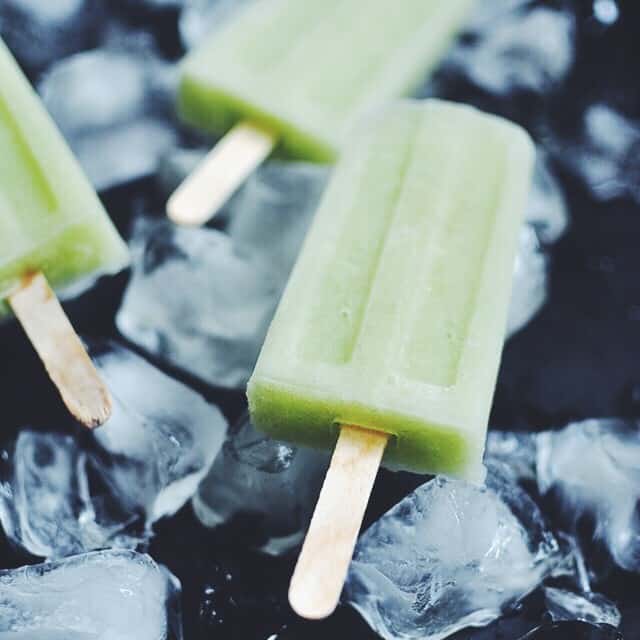 Honeydew and Lemon Verbena Popsicles