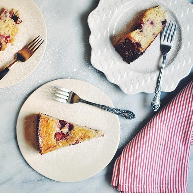 Strawberry Ricotta Cake