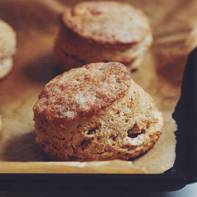 Flakiest Buttermilk Biscuits with Apricot Jam