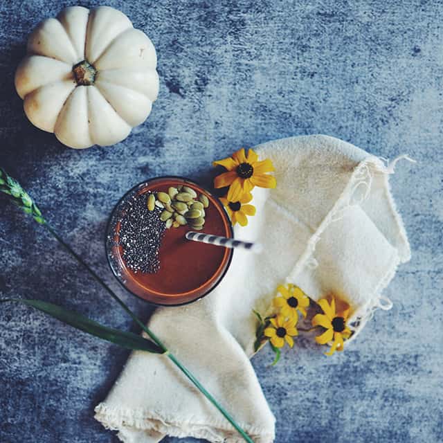 Pumpkin-Peanut Butter and Chocolate Smoothie