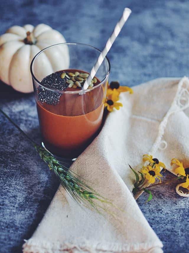 Pumpkin-Peanut Butter and Chocolate Smoothie